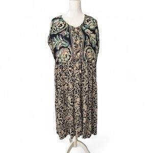 Vintage Carole Little Floral Paisley Dress